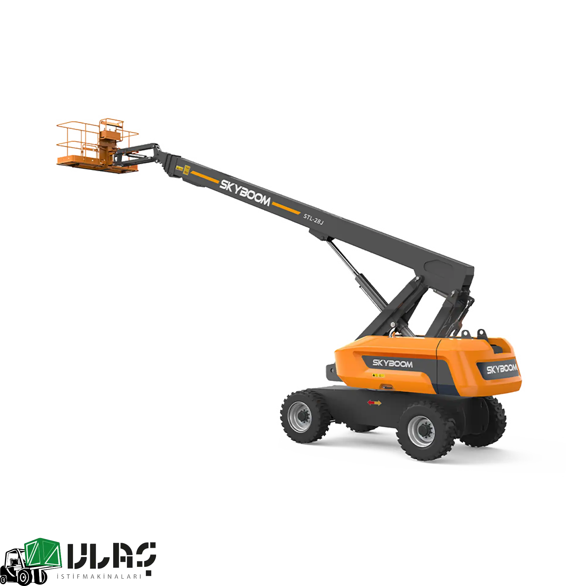 30 metre çalışma yüksekliğine sahip dizel teleskopik bomlu platform — Ulaş İstif Makinaları tarafından sunulan, güçlü dizel motoru, 4×4 çekiş sistemi ve geniş yatay erişim mesafesiyle açık saha, endüstriyel bakım ve inşaat alanları için üretilmiş profesyonel iş platformu görseli.